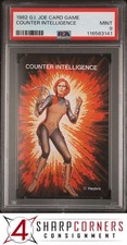 1982 G.I. JOE CARD GAME COUNTER INTELLIGENCE SCARLETT POP 5 PSA 9