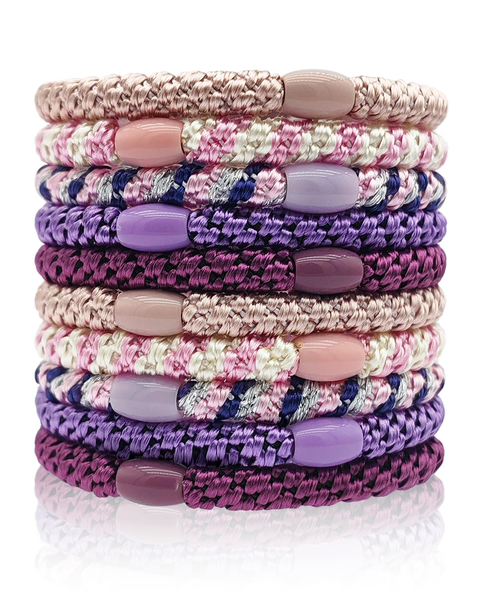 Haargummis Damen Mehrfarbigen, 10 StüCk Mode Geflochtene Hair Ties, Elastische H-image