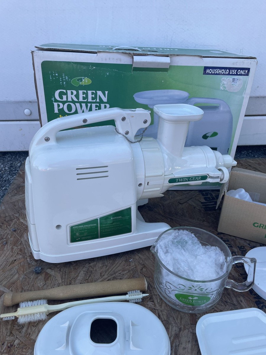 Green Power Juice Extractor Gold Model Twin Gear # GP-E1503
