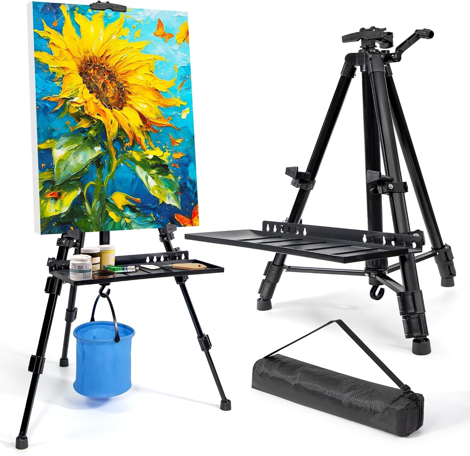 Easel Stand for Painting, Adjustable 51-155 cm Tripod Display, Folding Artist