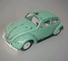 Vintage Tonka VW Volkswagen Mint Green  Beetle Bug #52680 Pressed Metal Car 60’s