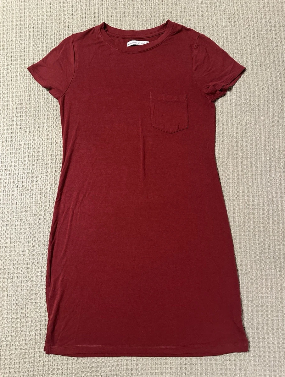 red t shirt dress near me Hanes Women's T-Shirt Dress Short Sleeve Cotton Essentials Oversized Fit Midweight Cotton
