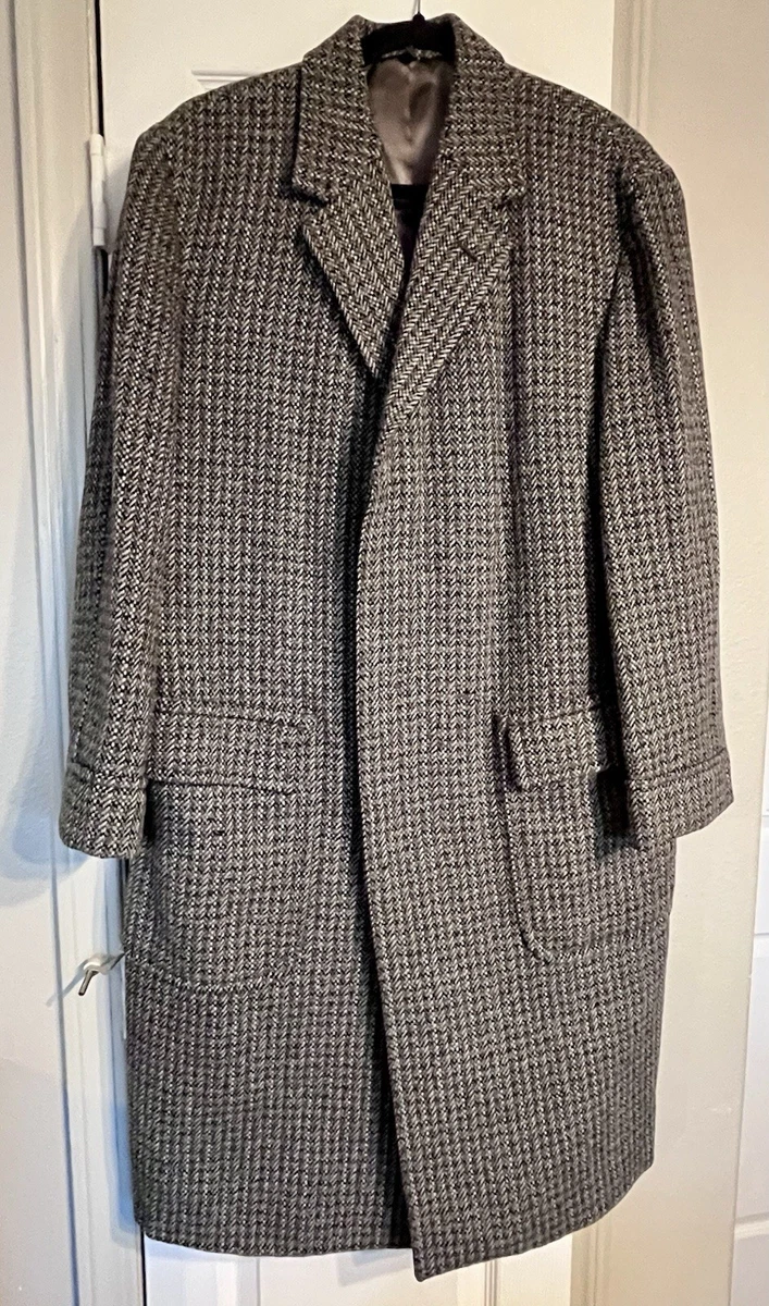 Tweed Overcoat In Vintage Outerwear Coats & Jackets For Men for