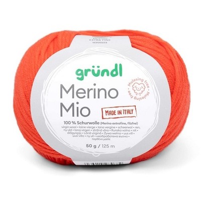 GRÜNDL WOLLE MERINO MIO 50 G KÜRBIS 100G/10,78 EUR NEU