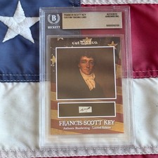 Francis Scott Key Handwritten Word Cut from A...