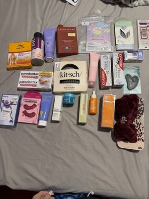 Tiger Balm Patch, Laura Polko Conditioner, The Creme Shop Essence Lot