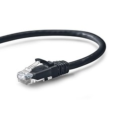 NavePoint Cat5e UTP Ethernet Network Patch Cable UL Listed, 10 FT Black, 10-Pack