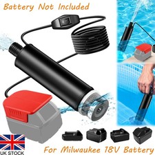 120W Cordless Submersible Water Pump Transfer Pump For Milwaukee 18V M18 Battery