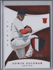 Edwin Escobar 2015 Panini Immaculate rookie RC jersey 3-color patch card 55 /99