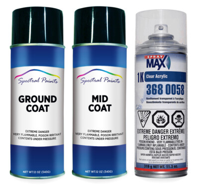 For GMC 800J White Diamond Pearl Spray Paint & Clear Compatible