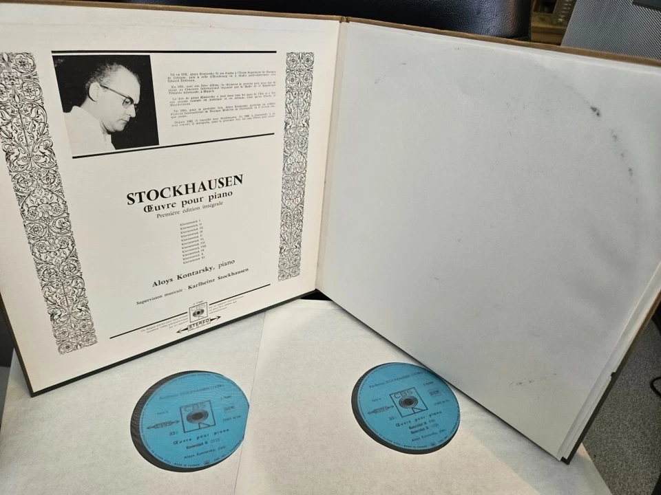 Stockhausen Complete Piano Music Piano Kontarsky CBS France S77209 2 LP SET ED1 - Bild 2 von 4