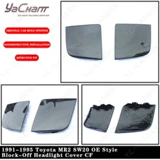 Carbon Kit For 91-95 Toyota MR2 SW20 OE-Style Block-Off Headlight Cover