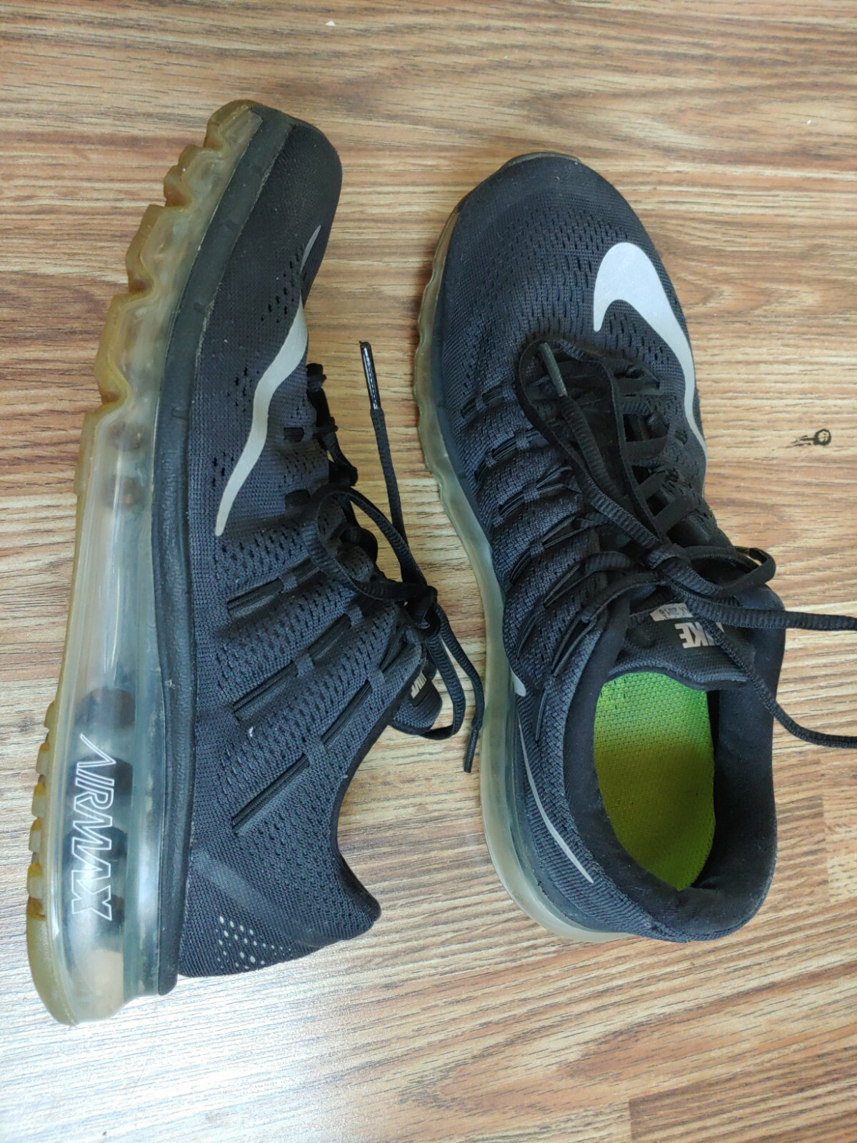 Nike Air Max 2016 Womens Size Running Shoes Black Silver 806772-001