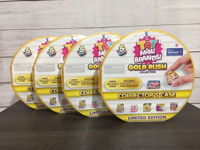 4X Zuru 5 Surprise Toy Mini Brands GOLD RUSH Collector s Case Walmart Exclusive