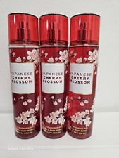 3PC Bath  Body Works Japanese Cherry Blossom Fine Fragrance Mist
