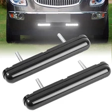 2x Switchback DRL Running Light Strip Amber White Sequential Flow Turn Signal.