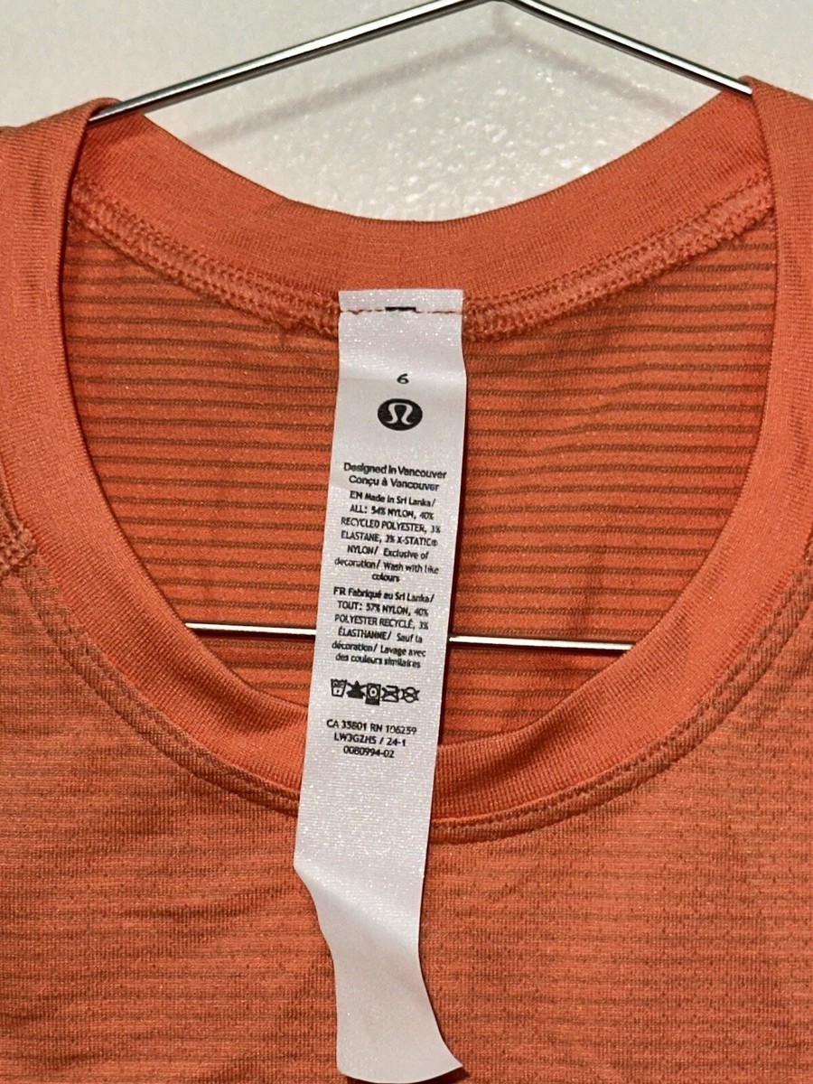 Lululemon Swiftly Tech Cropped Short-Sleeve Shirt 2.0 Size 6 CRLK
