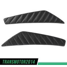 Pair Black Door Panel Insert Fit For 2010 2012 2013 2014 Ford Mustang Pleated