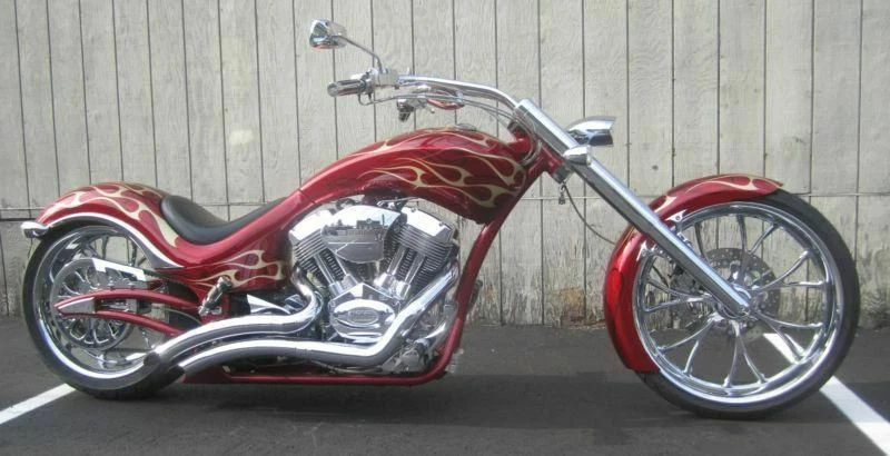 BIG DOG MOTOCICLETAS VANCE & HINES ESCAPE RADIO GRANDE 2009-2010 WOLF X-WEDGE SOLAMENTE Foto 2 de 4