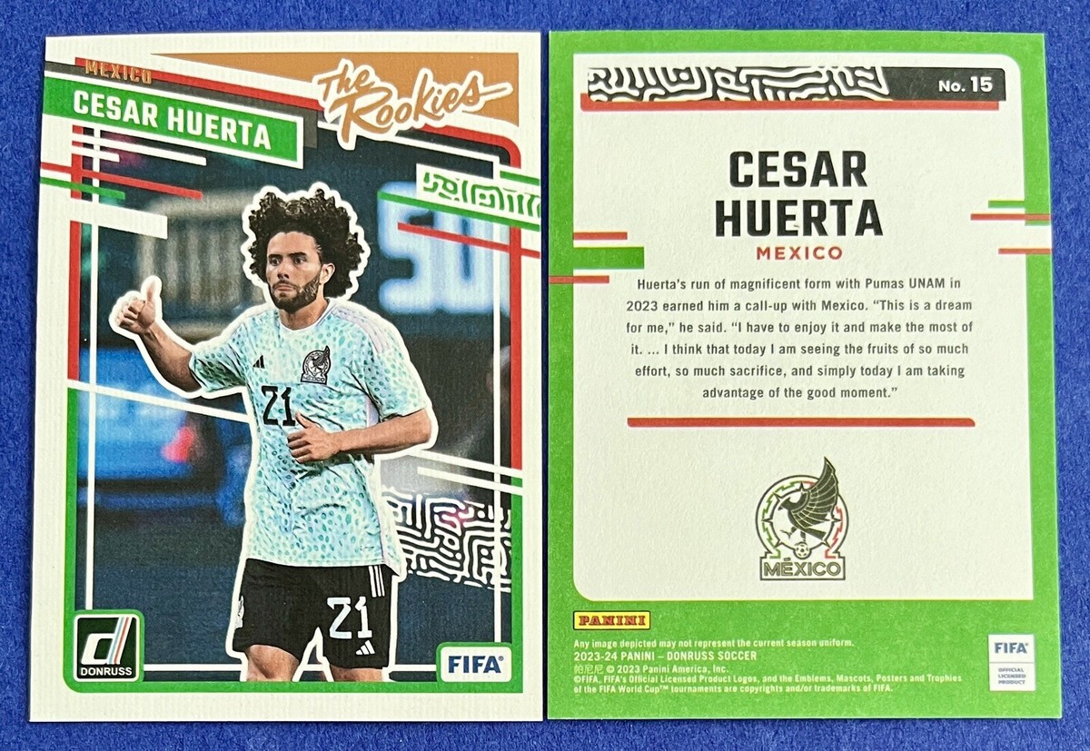 Cesar Huerta 2023-24 Donruss FIFA THE ROOKIES INSERT Rookie #15