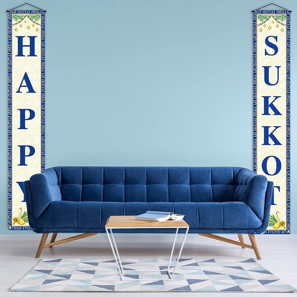 Happy Sukkot Porch Sign Sukkah Jewish Hebrew Outdoor Indoor Photo Booth Backdrop eBay