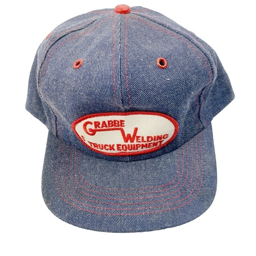 Vintage Robo Cap Denim Biker Hat Cap Size M/M The Road Rag  display picture 3