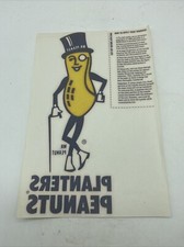 Mr Peanut Planter's Peanut Iron On T Shirt Heat Transfer 70's NOS Advertising. 9