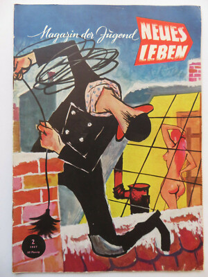 Neues Leben 2/1957, Brigitte Bardot, Diana Dors, Heinz Rühmann, Marina Vlady