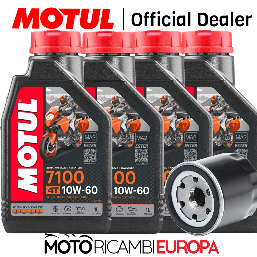 KIT TAGLIANDO CANDELA NGK FILTRO OLIO + OLIO MOTORE MOTUL COMPATIBILE CON Triumph Bonneville 900 EFI T100 ABS 2017 2018