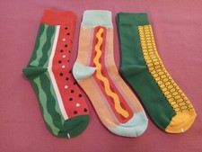 3-Pack Women's Girl's Novelty Socks New WO Tags-Assorted Themes-Fast Shipping