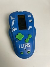 Vintage 2000 Radica Electronic Handheld Tetris Pocket Travel Game Blue