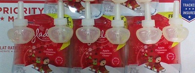 6 GLADE PLUGINS SCENTED OIL REFILLS APPLE CINNAMON HOLIDAY PIE NEW OUT OF BOX