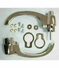 New Chrome Exterior LH / RH Door Handle Set For 1960-1966 Chevrolet Pickup