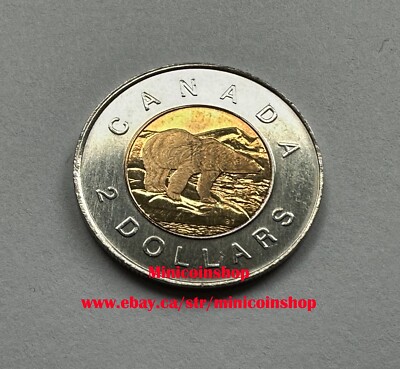 Canada 1996 First Year $2 Dollar Polar Bear Toonie Coin