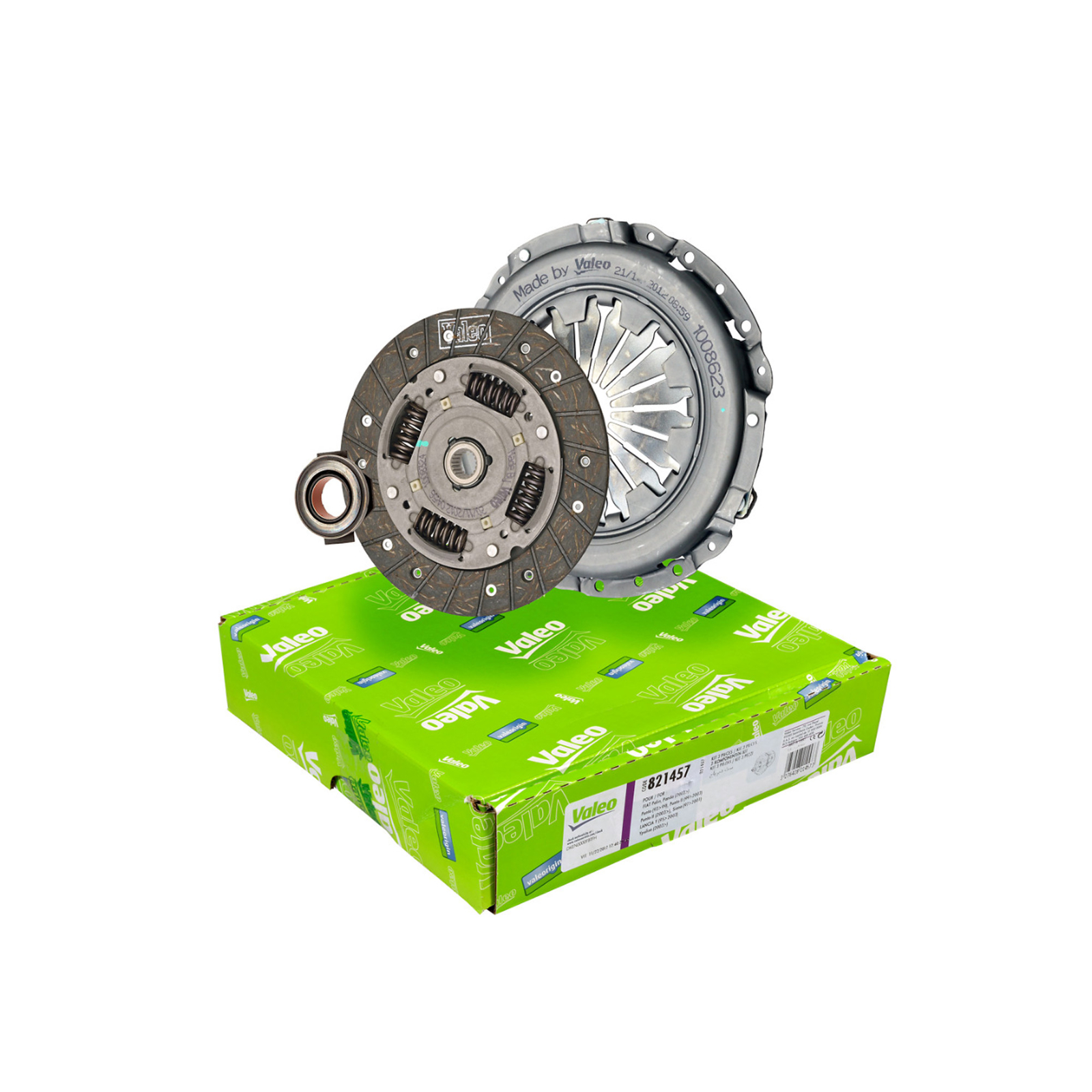 Kit d'embrayage Valeo 821457 KIT3P CPB pour transmission Fiat Lancia Autobianchi 180mm