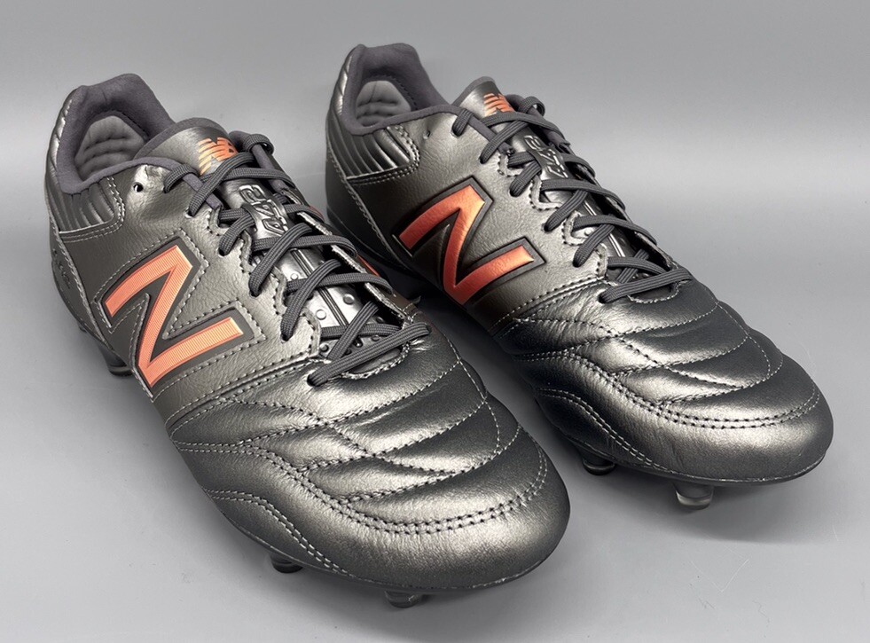 Mens Size 8 D New Balance 442 V2 PRO FG Soccer Cleats Shoes Silver