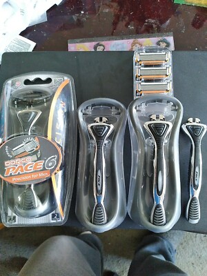 Dorco Pace 6- Six Blade Razor Blade System - Value Pack (6 Pack + 4 Handles)