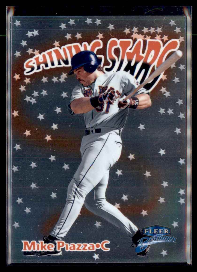ミュージック '99 Fleer Brilliants Pulsars Mike Piazza 1999 Fleer Brilliants - Shining Stars Mike Piazza #7P Pulsars for