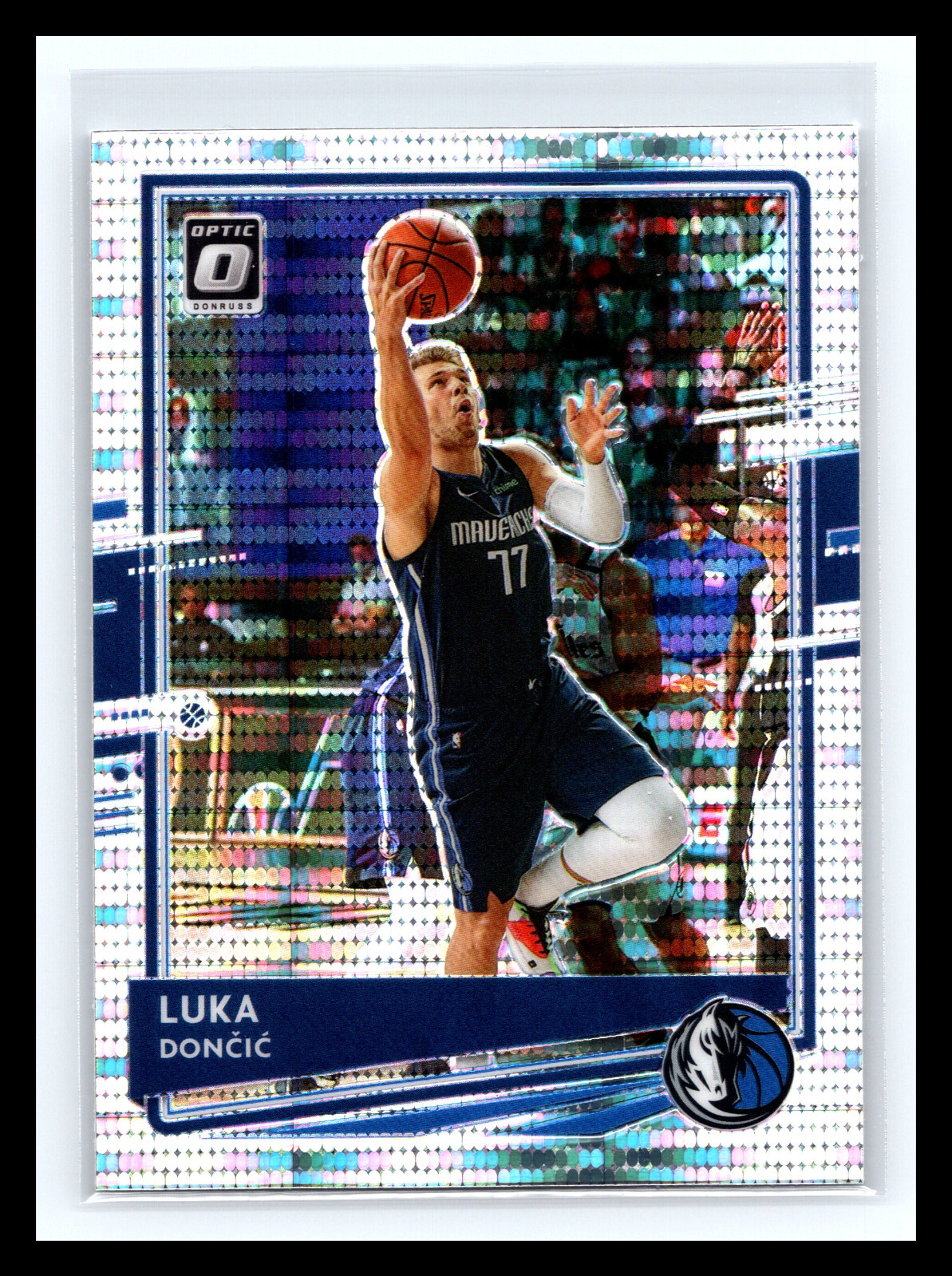 🏀 LUKA DONCIC 2020-21 DONRUSS OPTIC PRIZM SILVER PULSAR HOLO # 86
