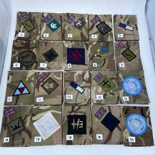 X2 MTP British Army Issued Blank Blanking Patches UBACS/PCS Regiment Patches