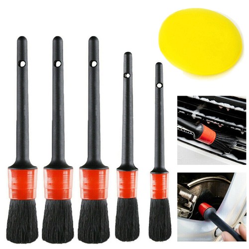 5 X Auto Car Detailing Brush Set,Detail Cleaning Brushes for Wheels