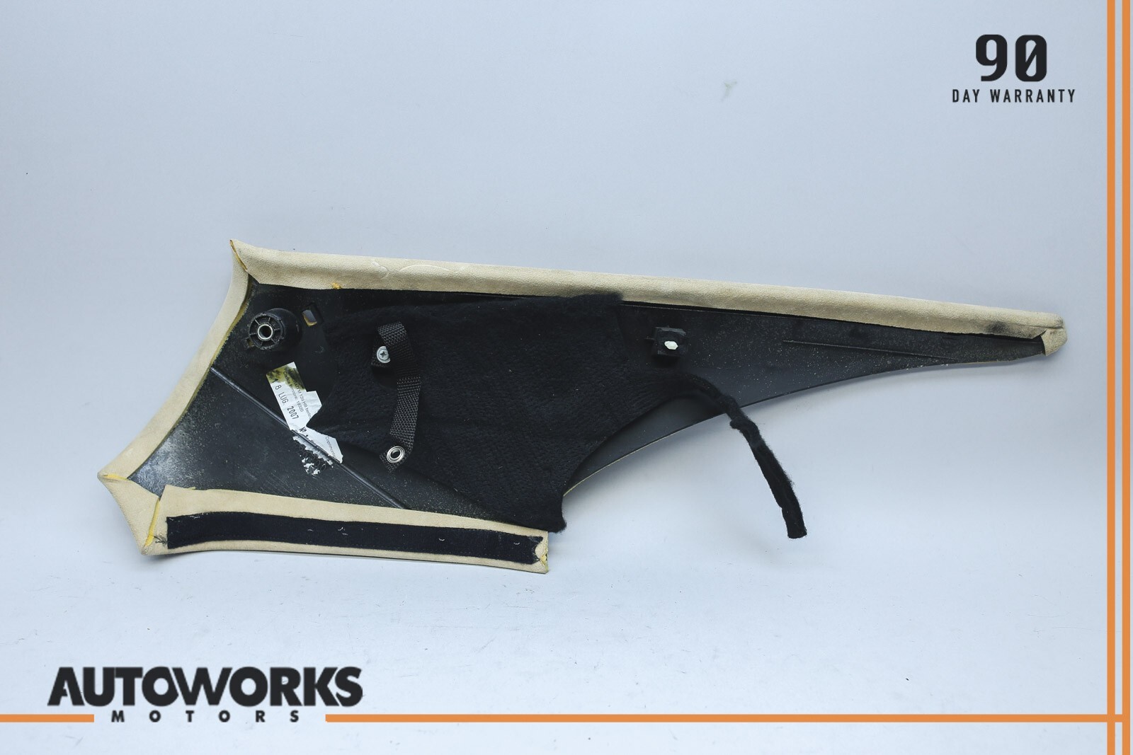 08-12 Maserati Quattroporte M139 Rear Left Side Lower C Pillar Panel Beige OEM