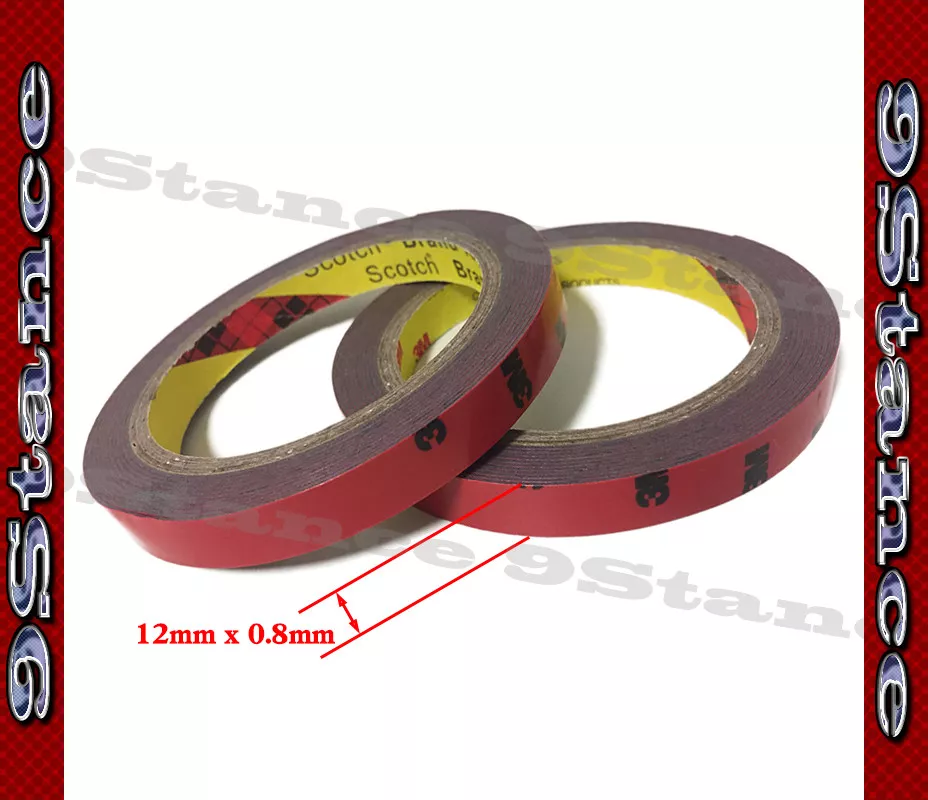 Best For Auto Car Spoiler 3M Double-Sided Tape Two Rolls Pack Gray Acrylic  Form