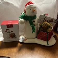 2024 Hallmark Wrapped Up In Christmas Ornament & Plush With Sound And Motion 