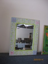 Girls Room Butterfly Hanging Decorative Wall Mirror 16" x 20"