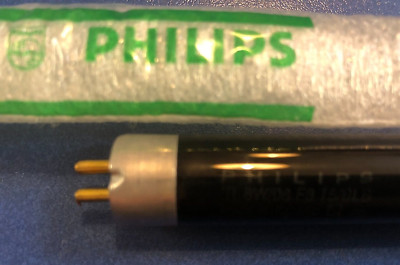 PHILIPS UVA MINI Leuchtstofflampe  TL8W/08 SCHWARZ LICHT Leuchtstoffröhre 290mm
