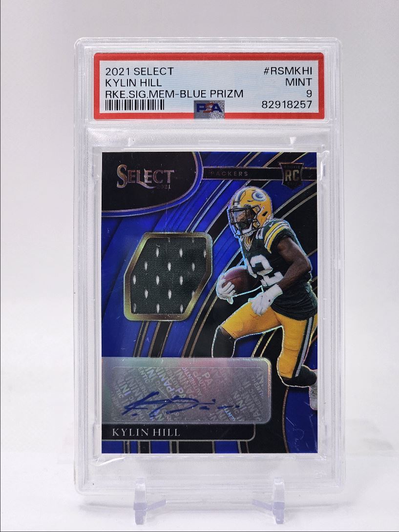 Kylin Hill Panini Select Rookie Signature Memorabilia #RSMKHI Blue