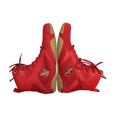 HAYABUSA Mens Red Pro Boxing Shoes Kickboxing  Unisex | Red | M6 W7.5 | 27cm
