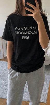 Acne Studios Stockholm 1996 T-Shirt Schwarz Gr. M