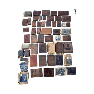 53x Vintage Scouts, Robert Baden Powell Holzmontierte Kupferdruckblöcke